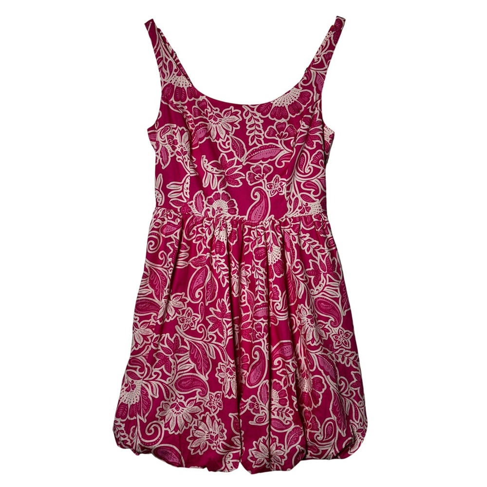 Jessica Simpson Pink Floral Short Dress Pockets Womens Size Medium NWOT Feminine